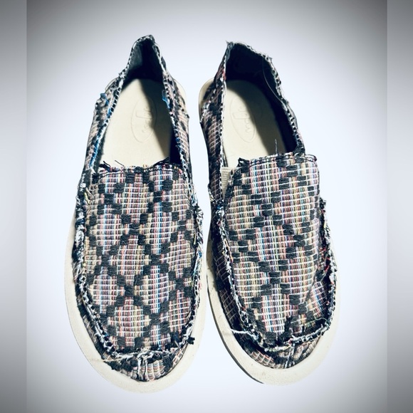 Sanuk Shoes - Sanuk Multicolored Casual Slip-Ons